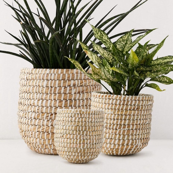 Urban Outfitters Other - Dia Natural Basket Wicker Boho Peasant Hipster Hippie Art Deco Hip Small Planter
